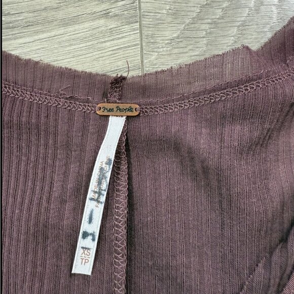 Free People Mauve Short Sleeve Tee - Picture 3 of 6